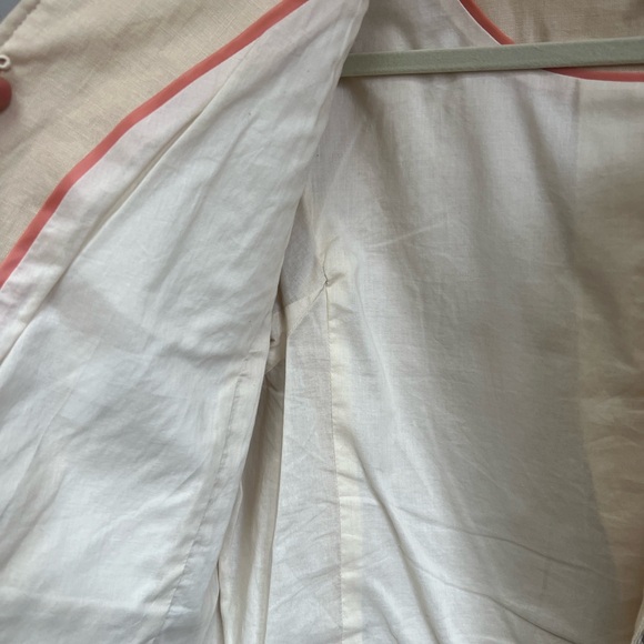 J. Crew Cropped Woven Linen Lady Jacket in Buff Clay - Picture 8 of 11